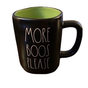 Rae Dunn Black and Green Coffee Mug